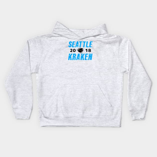 Seattle hockey Kids Hoodie by Cahya. Id